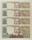 Repubblica Italiana - Lotto di 4 banconote consecutive da 2.000 Lire Galileo Galilei 22/10/1976 - Gigante BI 59B

SPEDIZIONE IN TUTTO IL MONDO - WOR...