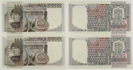 Repubblica Italiana - Lotto di 2 banconote consecutive da 10.000 Lire Del Castagno 08/03/1984 - Gigante BI 75E

SPEDIZIONE IN TUTTO IL MONDO - WORLD...