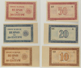 Colonie e Occupazioni - Lotto di 3 Buoni Comunali Trieste e Capodistria: 50 Centesimi 1945 Gavello 295 - 20 Centesimi 1945 Gavello 294 - 10 Centesimi ...