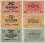 Occupazione Austriaca del Veneto - Cassa Veneta dei Prestiti - Lotto di 3 banconote: 50 Centesimi 02/01/1918 Crapanzano OS3 - 10 Centesimi 02/01/1918 ...
