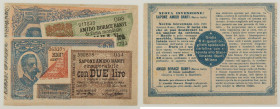 Biglietto Pubblicitario della Ditta Achille Banfi - Saponeamido Banfi con 2 Lire.

SPEDIZIONE SOLO IN ITALIA - SHIPPING ONLY IN ITALY