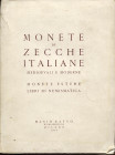RATTO M. - Milano, 23\25 – Maggio, 1957. Monete di zecche italiane medioevali ed moderne.... pp. 86, nn. 929, tavv. 30. Ril. ed. dorso sciupata, inter...