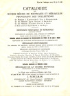 SCHULMAN J. - Amsterdam, 8 - Juin, 1931.Collection J. Knottenbelt, - Collection Groner E. - David F. - diplomate de l'Haie. Monnaies et medailles. Pp....