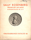 ROSENBERG Sally. Katalog 66. Frankfurt a.M. 10 - Juni, 1929. Sammlung von Gold-und silbermunzen und medaillen zum teil aus dem besitze eines mitteldeu...