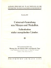 HESS A. -nach. - katalog 203. universal sammlung von munzen und medaillen, seltenheiten vieler europaischer Lander.Sammlung, Faerber. Frankfurt am Mai...