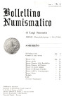 SIMONETTI L. - Bollettino numismatico. Dal 1 al 6, 1964 completo di supplementi. Con tavole, contiene anche piccoli contributi numismatici vari, rileg...
