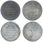 Historiepenningen - 1790 - Medal 'brabantse Revolutie' by Th. van Berckel (Coster 903) - Obv: 5-line legend with date; EX DECRETO etc. / Rev: 10-line ...