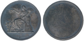 Historiepenningen - 1839/1850 - Medal 'Kleine prijspenning voor de Tekenscholen' by D. van der Kellen (Dirks 557) - Obv. The Dutch Maiden, holding wre...