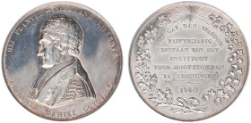 Historiepenningen - 1840 - Medal '50-jarig bestaan Instituut voor Doofstommen te Groningen opgericht door H.D. Guyot' by D. van der Kellen (Dirks 563)...