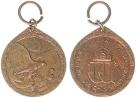 Medailles en onderscheidingen - Germany - 1901 - 'China campaign medal for combatants' (Boxer rebellion) by Mayer & Wilhelm - Obv. Eagle defeats Chine...