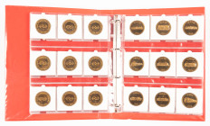Medals in albums - Miscellaneous - 2 albums with World tokens incl. Netherlands NS-dutch railroads depicting trains and German Christmas