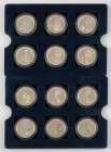 Medals in boxes - Miscellaneous - Belgium - cassette 'De Belgische Dynastie' containing 12 silver medals