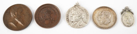 Medals in boxes - Miscellaneous - Belgium - lot medals: 'Commune de Clabecq - festival 1830-1880' silver by L. Hart, 'Tir nationale de Belgique, souve...