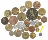 Medals in boxes - Miscellaneous - Lot of appr. 29 medals incl. 4 's Rijks Munt 'Art Medals', 'Wilhelmina 1898-1998', 'Scheveninger schipbreukelingen (...