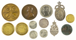 Medals in boxes - Miscellaneous - England - Medal ‘Opening Crystal Palace 1854’ – Obv. Portrait J. Paxton left / Rev. Building, text in exergue – tin ...
