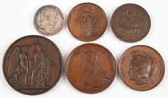 Medals in boxes - Miscellaneous - Belgium - Small collection of (prize) medals from various Belgian artistic, literary and Scientific societies. Inclu...