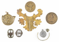 (Wax) stamps, sceaux, Petschafte - Belgium - interesting lot of two wax seal stamps: FABRIQUE IMP ET ROYALE DE GRAIS ET FAYENCE DE NAMUR Crowned Austr...