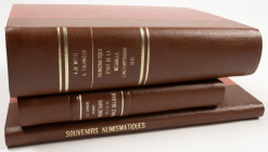 Literature - World - Lot of three nicely (new) bound publications: A. de Witte & V. Tourneur 'Congrès International de Numismatique et d'Art de la Méd...