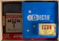Miscellaneous - Nice lot of 10 economic board games, 20th century, mainly from France and USA: Monopoly, Anti-Monopoly, Easy Money, Presidents les Dir...