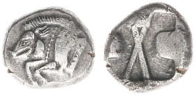 Asia Minor - Lycia - Dynasts of Lycia / uncertain dynast - AR Stater (c. 520-460 BC, 'pre-dynastic' period, 9,06g) - Forepart of boar left / Incuse sq...
