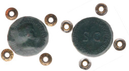 Roman Imperial Coinage - Caligula (37-41) - AE As (Rome c. AD 43-44, 11.72g) - GERMANICVS CAESAR TI AVG F DIVI AVG N Bare head right / TI CLAVDIVS CAE...