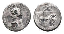 Roman Imperial Coinage - Claudius (41-54) - Divus Claudius - AR Denarius (Rome October-December AD 54, 2.77g) - DIVVS CLAVDIVS AVGVSTVS Laureate head ...