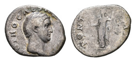 Roman Imperial Coinage - Otho (69) - AR Denarius (Rome AD 69, 3.04 g) – IMP OTHO CEASAR AVG TR P, bare head of Otho right / PONT MAX, Aequitas standin...