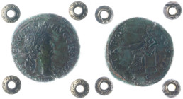 Roman Imperial Coinage - Traianus (98-117) - AE Sestertius (Rome AD 99, 25.73 g) – IMP CAES NERVA TRAIAN AVG GERM P M, laureate head of Trajan right /...