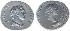 Roman Imperial Coinage - Traianus (98-117) - Phoenicia / Tyre - AR Tetradrachm (c. AD 103-111, 14.92g) - Laureate head of Trajan right on eagle, club ...