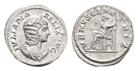 Roman Imperial Coinage - Julia Domna (+217) - AR Antoninianus (Rome AD 216, 4.81 g) – JVLIA PIA FELIX AVG Diademed and draped bust of Julia Domna righ...