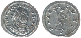 Roman Imperial Coinage - Tacitus (275-276) - BI Antoninianus (Ticinum AD 276, 3.65g) - IMP CM CL TACITVS AVG Radiate and cuirassed bust right / PAX AV...