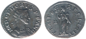 Roman Imperial Coinage - Probus (276-282) - BI Antoninianus (Lugdunum AD 282, 3.82g) - IMP C PROBVS.P.F.AVG Radiate and draped bust right / TEMPOR FEL...