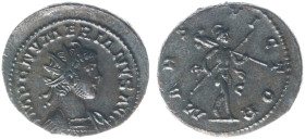Roman Imperial Coinage - Numerianus (283-284) - BI Antoninianus (Lugdunum, 3.99g) - IMP C NVMERIANVS AVG Cuirassed and radiate bust right / MARS VICTO...