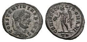 Roman Imperial Coinage - Constantius I Chlorus (293-306) - AE Follis (Rome c AD 299, 11.12g) - CONSTANTIVS NOB CAES Laureate head right / GENIO POPVLI...