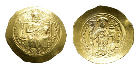 Byzantine Coinage - Constantine X Ducas (1059-1067) - AV Histamenon Nomisma (Constantinople, 4.43g) - Christ enthroned wearing nimbus cruciger, palliu...