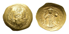 Byzantine Coinage - Constantine X Ducas (1059-1067) - AV Histamenon Nomisma (Constantinople, 4.39g) - Christ enthroned wearing nimbus cruciger, palliu...