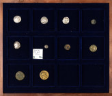 Ancient coins in lots - Greek / Hellenistic coinage - A small lot Hellenistic coins: 3 x AR Drachm of Macedonia (incl. Alexander III), a nice AE12 of ...