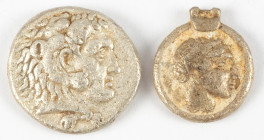 Ancient coins in lots - Greek / Hellenistic coinage - A small lot with an AR Tetradrachm of Alexander III (Tarsos, Cilicia, Price 3047 / Ashmolean 290...