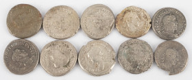 Ancient coins in lots - Roman coinage - A nice lot with Greek Roman AR Tetradrachms, struck ca. first half of the 3rd century AD, several emperors - i...