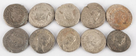Ancient coins in lots - Roman coinage - A nice lot with Greek Roman AR Tetradrachms, struck ca. first half of the 3rd century AD, several emperors - i...