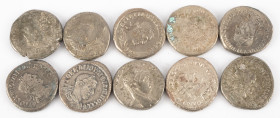 Ancient coins in lots - Roman coinage - A nice lot with Greek Roman AR Tetradrachms, struck ca. first half of the 3rd century AD, several emperors - i...