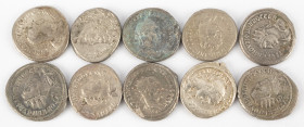 Ancient coins in lots - Roman coinage - A nice lot with Greek Roman AR Tetradrachms, struck ca. first half of the 3rd century AD, several emperors - i...
