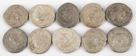 Ancient coins in lots - Roman coinage - A nice lot with Greek Roman AR Tetradrachms, struck ca. first half of the 3rd century AD, several emperors - i...