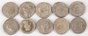 Ancient coins in lots - Roman coinage - A nice lot with Greek Roman AR Tetradrachms, struck ca. first half of the 3rd century AD, several emperors - i...