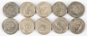 Ancient coins in lots - Roman coinage - A nice lot with Greek Roman AR Tetradrachms, struck ca. first half of the 3rd century AD, several emperors - i...
