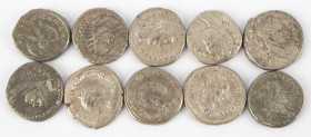 Ancient coins in lots - Roman coinage - A nice lot with Greek Roman AR Tetradrachms, struck ca. first half of the 3rd century AD, several emperors - i...