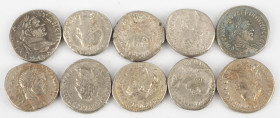 Ancient coins in lots - Roman coinage - A nice lot with Greek Roman AR Tetradrachms, struck ca. first half of the 3rd century AD, several emperors - i...
