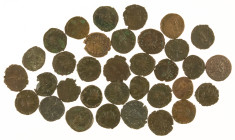 Ancient coins in lots - Roman coinage - A lot Roman BI Antoniniani, time of Victorinus, Tetricus, Postumus, Gallienus etc. - in total 34 pieces in avg...