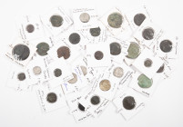 Ancient coins in lots - Roman coinage - A collection of Roman coins in bronze and silver, brought together by a metal detectorist: 6 Sestertii (2 x Tr...
