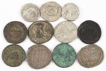 Ancient coins in lots - Roman coinage - Nice lot with 3 Denarii and 8 Antoniniani: Denarii – Antoninus Pius; Caracalla; Severus Alexander / Antoninian...